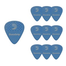 D'Addario Duralin DuraGrip 吉他撥片 DURALIN DURAGRIP 7DBU5-10, 10個