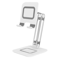 위니즈 휴대폰 태블릿 접이식 거치대 거치식, 화이트, 1개, WZ-RS719W