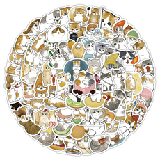 Daily Joy 可愛動物日記手帳裝飾造型貼紙100款套組, 選擇14, 1套