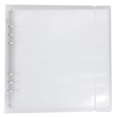 wannathis A5 寬版基本款PP封面 6孔, 01 白色, 1個