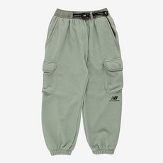 兒童 LAYER1 梭織撞色抓絨褲