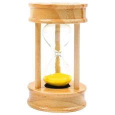 POPO FANCY 計時原木沙漏 3分鐘, 黃色, 1個