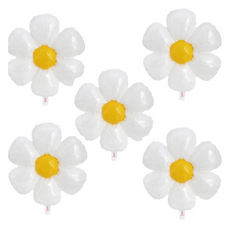 Daily Joy 雛菊生日派對氣球 50 x 40 cm, 白色, 5個