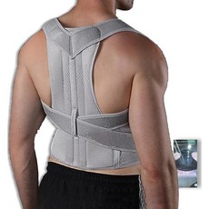 징바 배곧인터내셔널 헬스 등 허리 어깨 서포트 밴드, 그레이, 1개