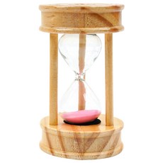 POPO FANCY 計時原木沙漏 3分鐘, 粉紅色, 1個