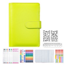 마다꾸미 현금 챌린지 A6 다이어리 속지 바인더 세트 6공, 애플그린, 1개