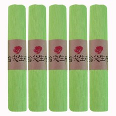 마다꾸미 컬러 주름지 25 x 250 cm, 애플그린, 5개