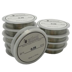 마다꾸미 비즈 공예 DIY 만들기 재료 철사 0.25mm, 실버, 10개
