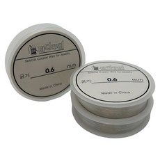 MaDaKkuMi 串珠工藝 DIY 製作材料 彈力線 0.6mm, 透明, 3個