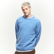 헤지스 남성용 셔틀랜드 울 쉐기독 크루넥 니트