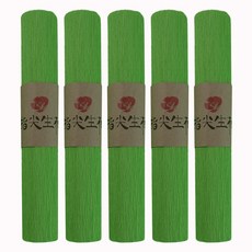 마다꾸미 컬러 주름지 25 x 250 cm, 잔디그린, 5개