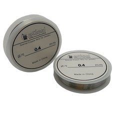 MaDaKkuMi DIY串珠工藝製作材料 鐵絲 0.4mm, 銀色, 2個