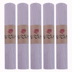 MaDaKkuMi 彩色皺紋紙 25 x 250 cm, 淺紫色, 5個