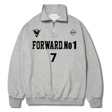 ILLUSO 男女通用 Forward7 柔軟特級雙面棉半拉鍊Anorak大學T