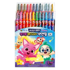 GLOBE CHEMICAL 碰碰狐狸奇蹟星星色鉛筆, 1個, 24色