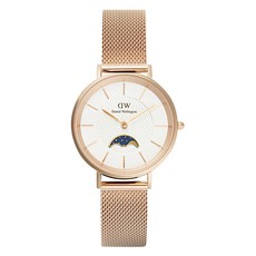Daniel Wellington 女士 PETITE LUNE MELROSE 月相米蘭網織腕錶