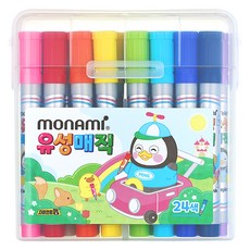 monAmi Pengsoo 油性麥克筆 24色組, 混合色, 1個