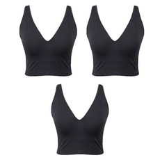 SEKANSKEEN 女士無縫無鋼圈運動胸罩上衣 3P