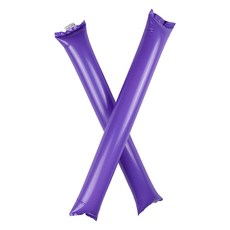 文具談 彩色長條氣球 棒球場加油棒 2入, 20套, 紫色