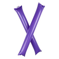 文具談 彩色長條氣球 棒球場加油棒 2入, 40套, 紫色