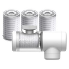 DURI Ultra 洗臉盆水龍頭 + 濾心一般型 3入組, 白色, 1套