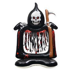 泰坦萬聖節活動大型亮點氣球 大型幽靈守門員 125 x 69 cm, 混合色, 1個