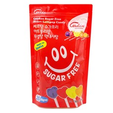 CaramelosCerdan 無糖愛心水果棒棒糖 26支入, 1包, 150g