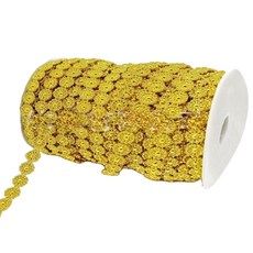 마다꾸미 롤장식 줄 비드 체인 구슬 25m, 골드, 1세트