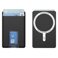 SOKIND 手機 MagSafe 隱藏式指夾卡夾支架 MGC-008, 1個, 酷炫黑色