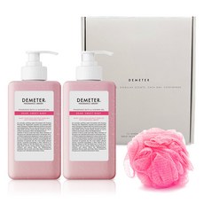 DEMETER Home Spa Sweet Baby磨砂沐浴露 480ml 2瓶入+沐浴球組, 1組