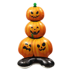 泰坦 萬聖節活動 大型重點氣球 大型南瓜造型 109 x 61 cm, 混合色, 1個