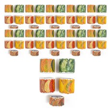 minhwashop 落葉紙膠帶 5款 x 10入組 P2400020, 混合色, 1套