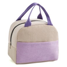 Deisoi 撞色亮點午餐袋, 1個, 紫色