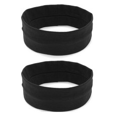 Fionani 素色基本款涼感髮帶, 黑色, 2個