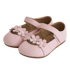 발소리 여아용 베비로지 플랫슈즈