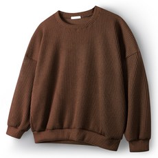 HA-1155 寬鬆羅紋圓衛衣 WOD1030