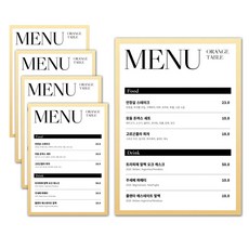 MaDaKkuMi 黏貼式免打孔賣場菜單板 金色 A5, 5個