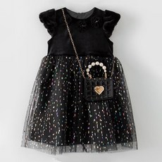 오즈키즈 여아용 주얼 원피스 + 가방 세트