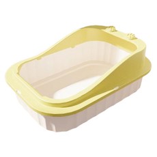 둥둥펫 고양이 발도장 화장실, 옐로우, 1개