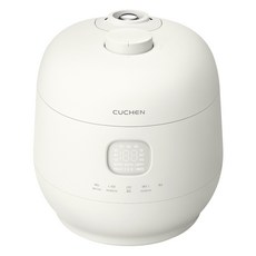 CUCHEN 酷晨 Brain Mini 全不鏽鋼雙重壓力IH電子壓力迷你飯鍋 3人份, CRT-TWS0310W, 奶昔白