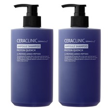 세라클리닉 더마이드 4.0 프로테인 퀀치 앰플 샴푸 복숭아꽃향, 2개, 500ml