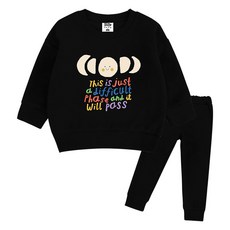 키즈크루 아동용 달님꽃 상하의 세트