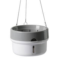 Morningscent 空中植物 植栽室內設計 懸掛式自動吸水花盆, 1個, 灰色