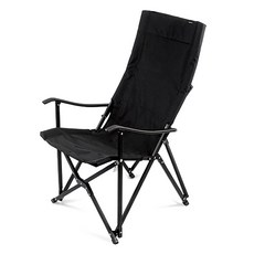 노스피크 롱 릴렉스 체어, 블랙, 1개
