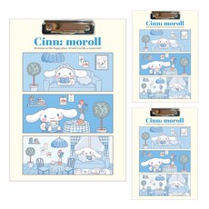 三麗鷗 V2 A4寫字板 大耳狗, 藍色, 3個