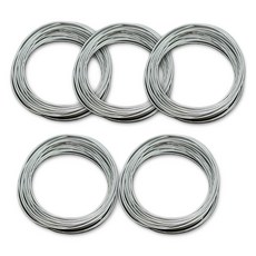 MaDaKkuMi 串珠工藝DIY製作材料 鐵絲 2mm, 5個, 單一顏色