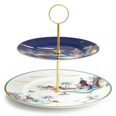 웨지우드 원더러스트 2단 케익스탠드, 혼합색상, 1개