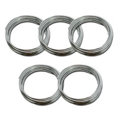 MaDaKkuMi 串珠工藝DIY製作材料 鐵絲 3mm, 單一顏色, 5個