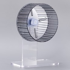 Lanboer 倉鼠透明可調高度滾輪 17cm, 1個, 黑色