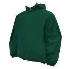 플레이즈 남성용 하이넥 후드 스트링 2WAY 집업 윈드 브레이커 점퍼